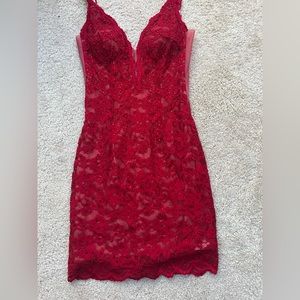 Jovani Red Dress. Size: 2 WORN ONCE.